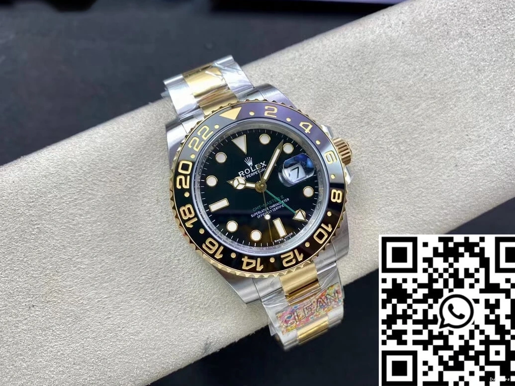 Clean 116713-LN-78203 GMT 1165 Factory Rolex II SmartChoice Yellow Gold Master 0731